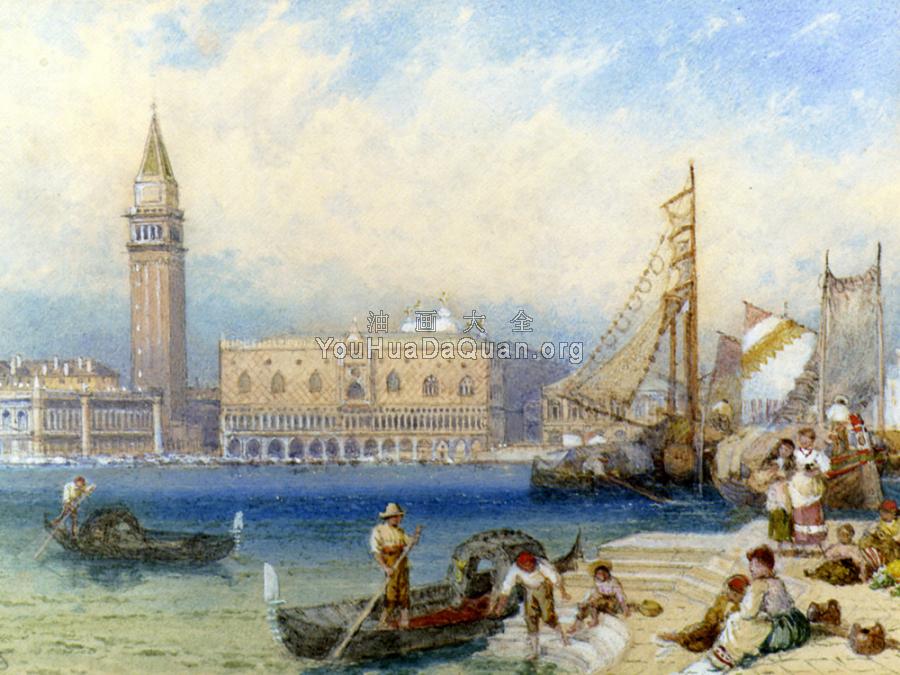 St Marks and The Ducal Palace From San Giorgio Maggiore - 迈尔斯·伯基特·福斯特